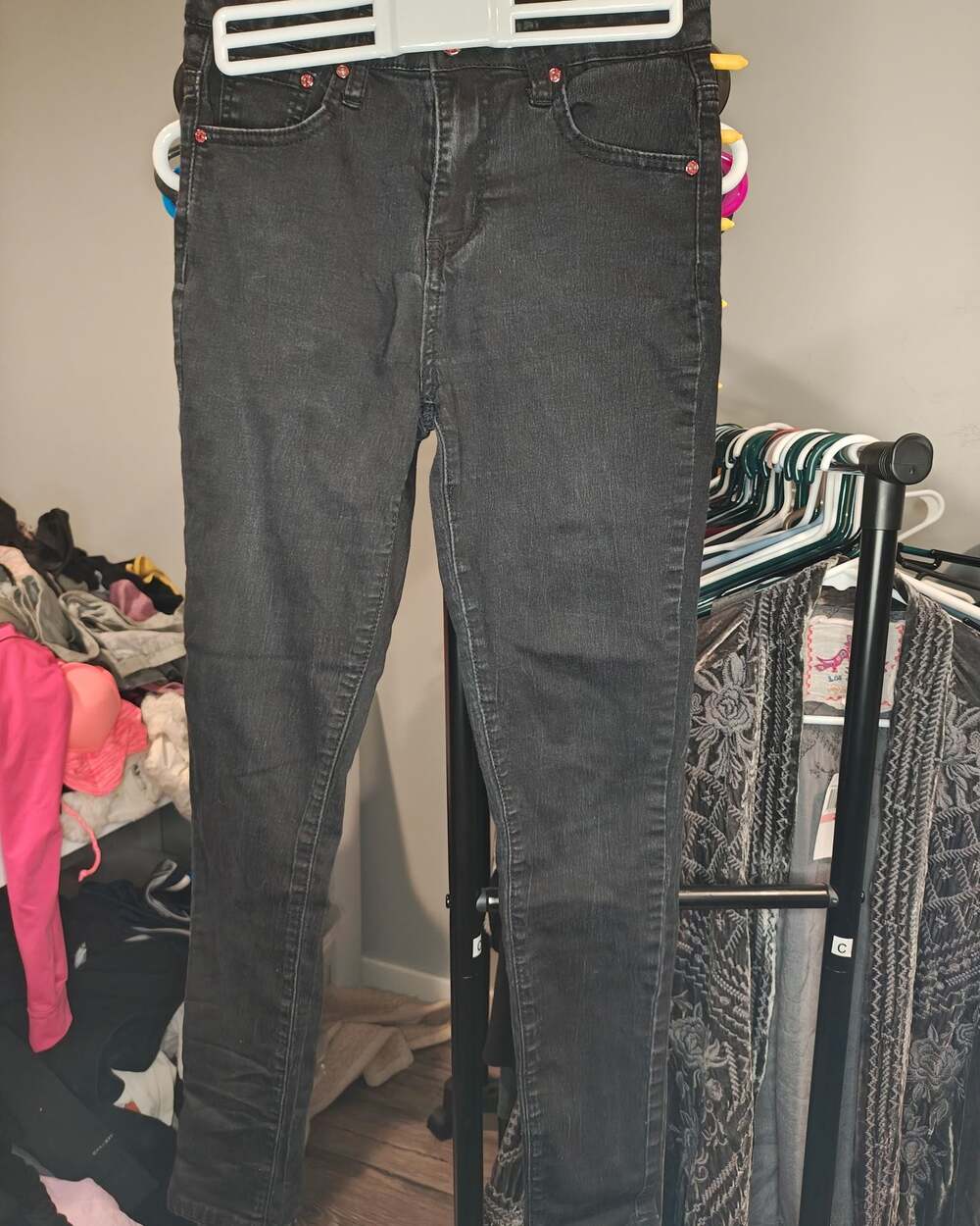 Monkey Ride Skinny Black Denim Jeans
